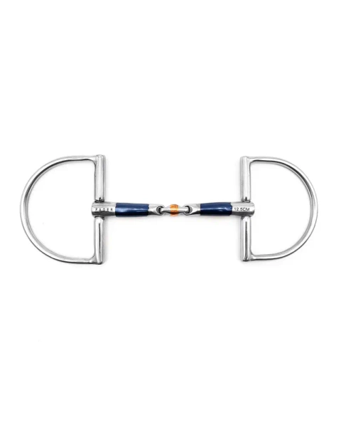 Wędzidło D-ring FAGER John Sweet Iron - podwójnie łamane