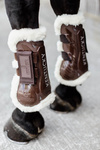 Ochraniacze przednie z futrem Kentucky Horsewear Bamboo Velcro