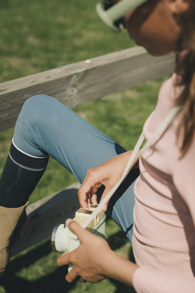 Dziewczęce legginsy jeździeckie z pełnym lejem silikonowym Kentucky Ridingwear Sammy Legging
