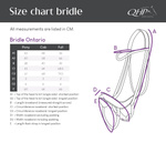 Ogłowie anatomiczne z futrem QHP Ontario
