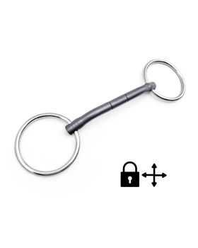 Wędzidło zwykłe FAGER Nikita Titanium - podwójnie łamane