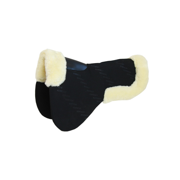 Podkładka pod siodło obszyta futrem syntetycznym Kentucky Horsewear Sheepskin IMPACT EQUALIZER 10MM