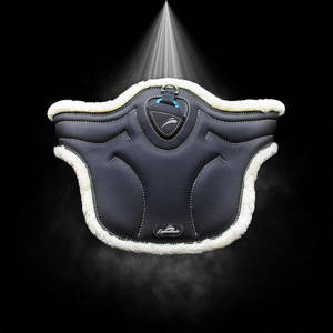 Popręg z fartuchem i futrem eQuick ES jumping Stud Girth Fluffy