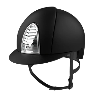 Kask jeździecki KEP Italia Cromo 2.0 Black Textile Chrome Grille