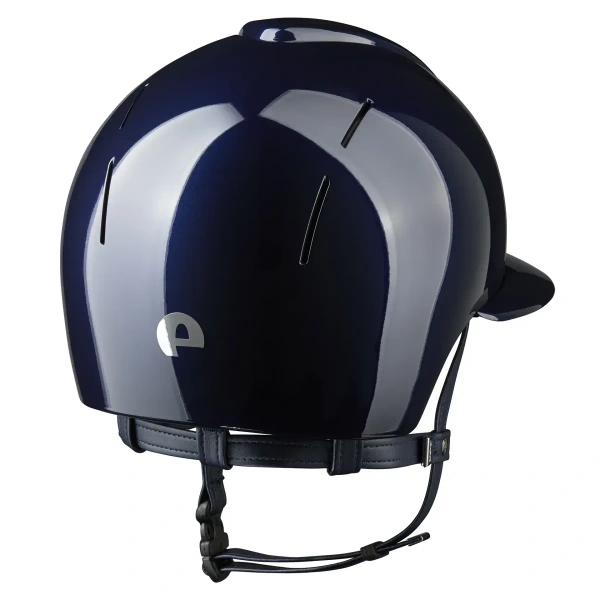 Kask jeździecki z szerokim daszkiem KEP Italia Smart Nova Polish Blue