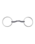 Wędzidło zwykłe z dużymi kółkami FAGER Maria Titanium - podwójnie łamane
