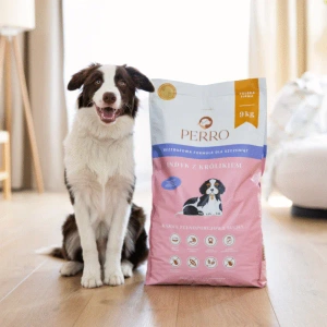 Karma sucha dla szczeniąt Perro JUNIOR - Indyk z królikiem 1kg