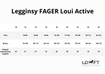 Legginsy z silikonowym lejem kolanowym Fager Loui Active