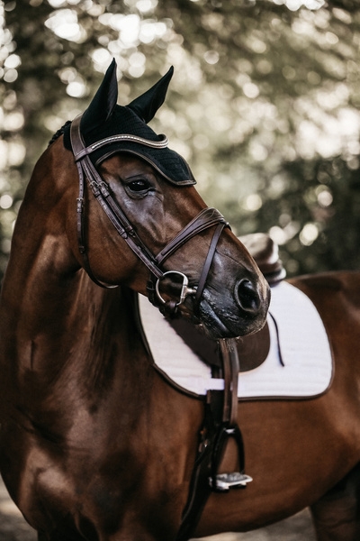 Nauszniki klasyczne Kentucky Horsewear Wellington Leather