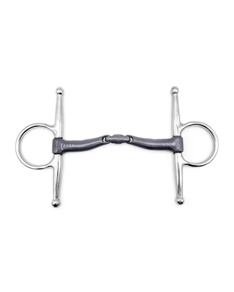 Wędzidło z wąsami FAGER Maria Titanium  - podwójnie łamane