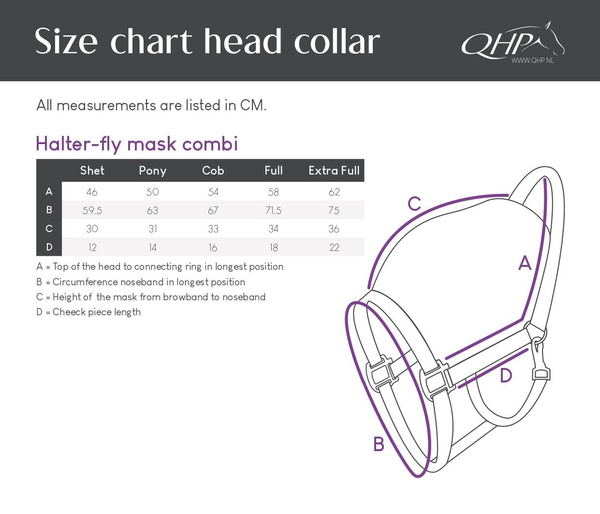 Kantar z maską przeciw owadom QHP