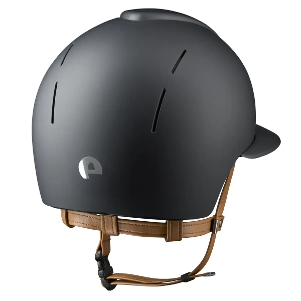 Kask jeździecki z szerokim daszkiem KEP Italia Smart Nova Textile Black/Beige