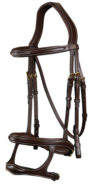 Ogłowie z podwójnym nachrapnikiem Dy'on D Collection DYAAAH