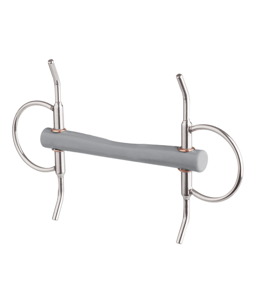 Wędzidło oliwkowe z wąsami Beris - proste 18 mm