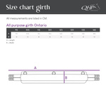Popręg wszechstronny z futrem QHP Ontario