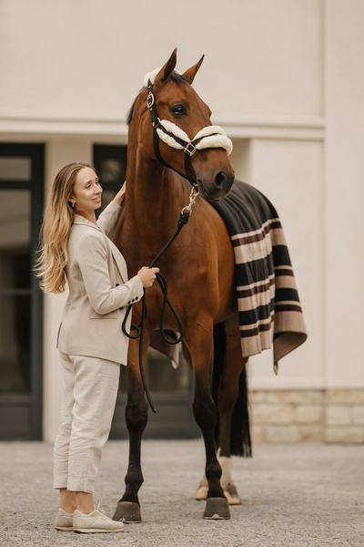 Derka polarowa Kentucky Horsewear Heavy Fleece Rug Square Stripes