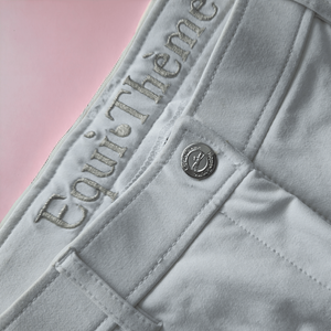 Bryczesy konkursowe z pełnym lejem silikonowym EQUITHÈME Two Seat