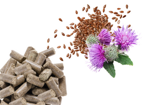 Smakołyki dla koni Equiherbs - Siemię lniane z ostropestem plamistym