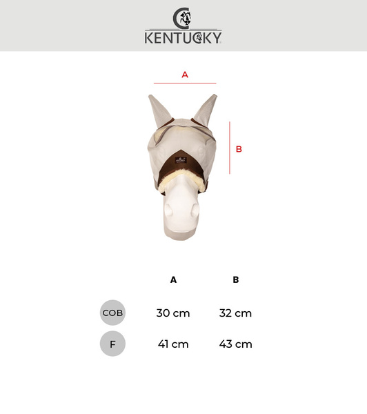 Maska przeciw owadom z futerkiem Kentucky Horsewear Skin Friendly