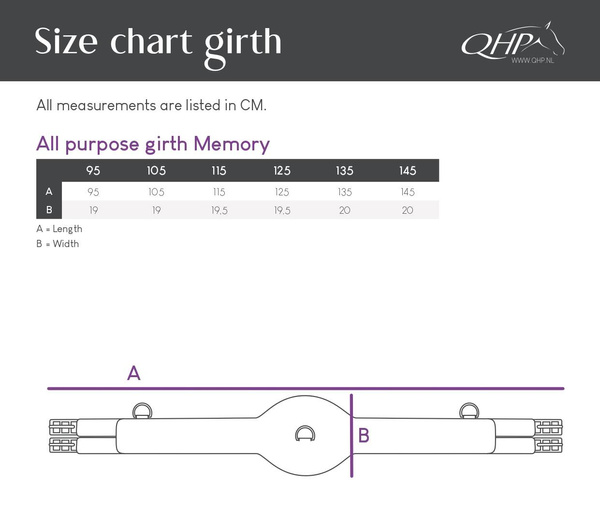 Popręg wszechstronny QHP Memory