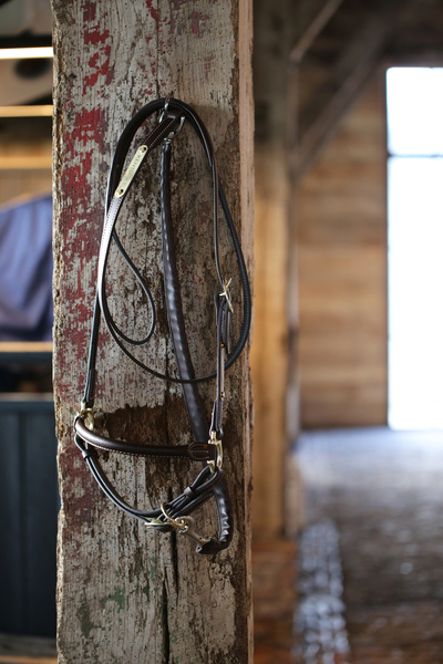 Uwiąz z łańcuszkiem pokrytym skórą syntetyczną Kentucky Horsewear Leather Covered Chain Lead
