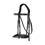 Ogłowie z pokrytym skórą nachrapnikiem sznurkowym Dy'on New English Collection NEAAAI