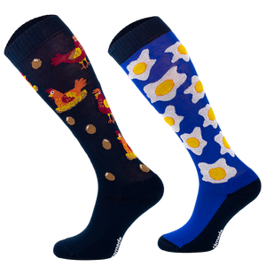 Podkolanówki jeździeckie Comodo Funny Design - Kura