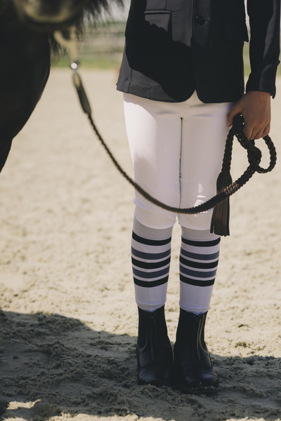 Chłopięce bryczesy jeździeckie z kolanowym lejem silikonowym Kentucky Ridingwear Mexico City