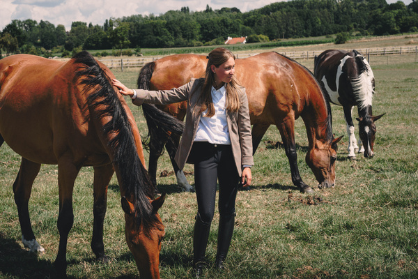 Damskie bryczesy jeździeckie z kolanowym lejem silikonowym Kentucky Ridingwear Miami