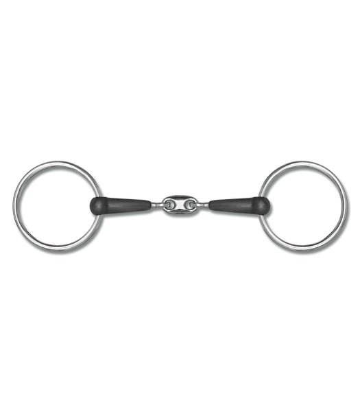 Wędzidło zwykłe gumowe Waldhausen - podwójnie łamane