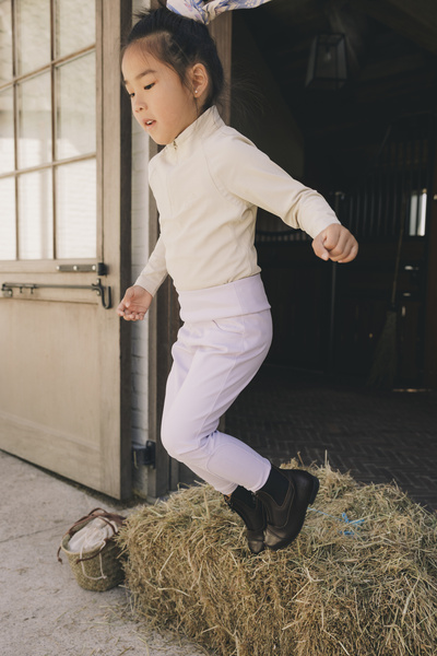 Dziewczęce legginsy jeździeckie z pełnym lejem silikonowym Kentucky Ridingwear Sammy Legging