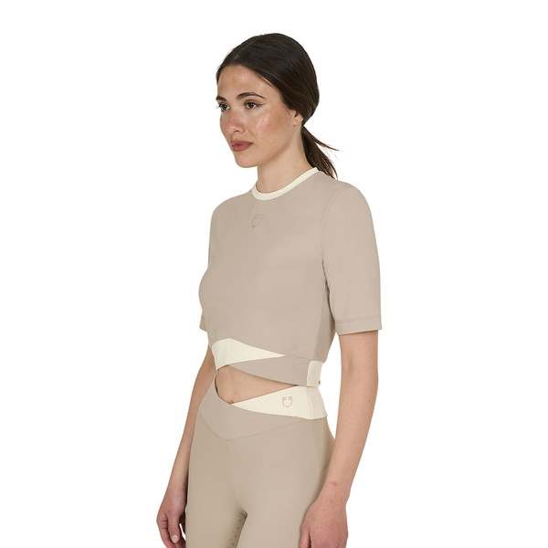 Koszulka treningowa Equestro Cropped T-shirt