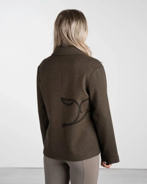 Damska kurtka jeździecka w stylu Harrington z wełnianą strukturą Fager Frida Harrington Jacket