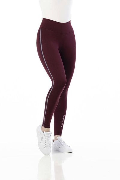 Legginsy damskie z pełnym lejem silikonowym EQUITHÈME VIOLETTE