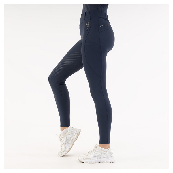 Legginsy jeździeckie z pełnym lejem silikonowym ANKY Purity