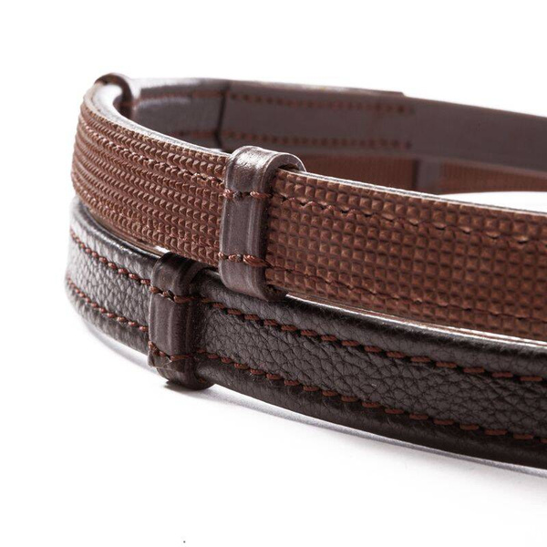 Wodze skórzano-gumowe ze stoperami Kavalkade - szerokość 16 mm