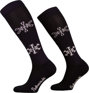 Podkolanówki jeździeckie Comodo Funny Design - Płatek Śniegu