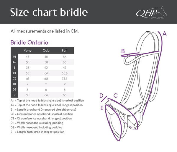 Ogłowie anatomiczne z futrem QHP Ontario