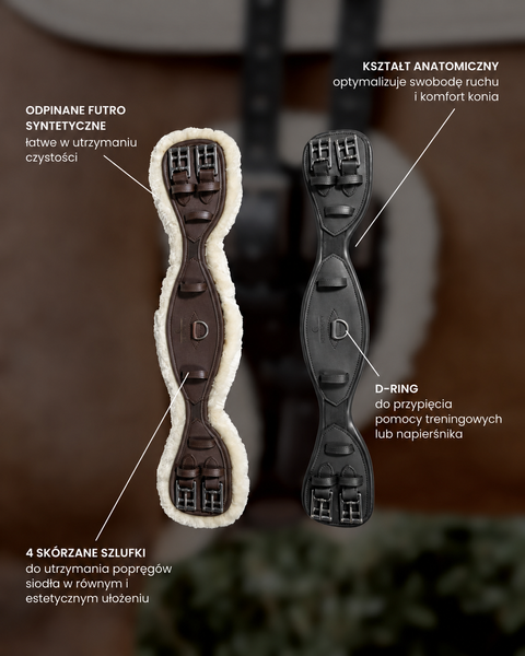 Popręg ujeżdżeniowy z futrem Kentucky Horsewear