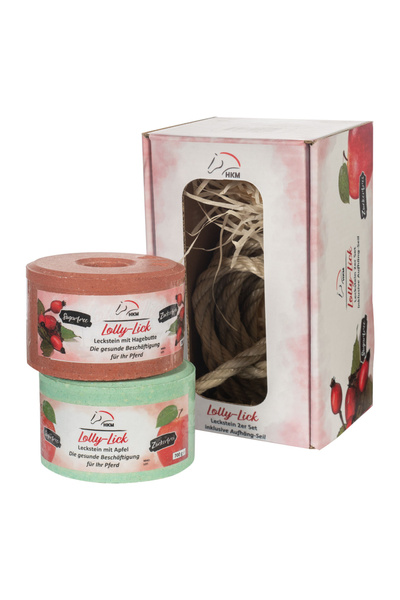 Lizawki smakowe w zestawie ze sznurkiem HKM Lickstone Lolly Lick