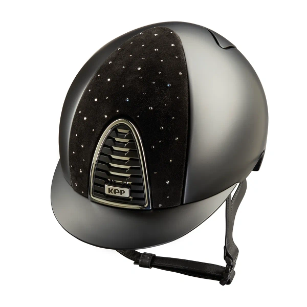Kask jeździecki KEP Italia Cromo 2.0 Black Textile Goccia