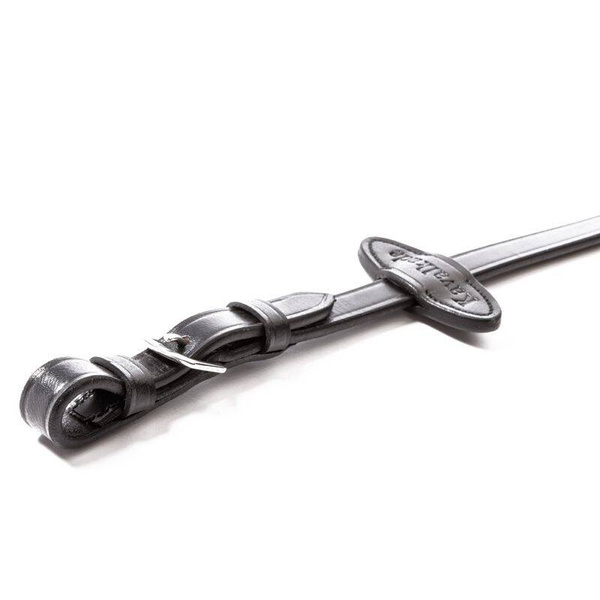 Wodze parciane z podwójnymi stoperami Kavalkade - szerokość 19 mm