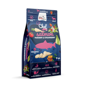 Sucha karma dla psa Syta Micha - Łosoś, pasternak i truskawka 9kg