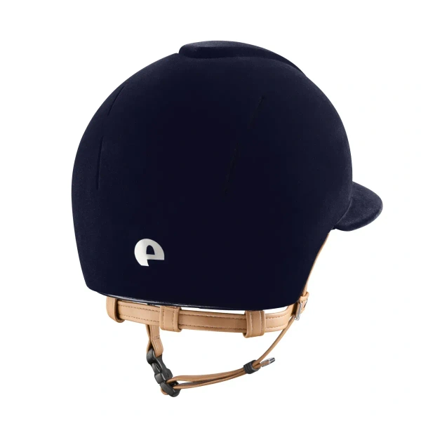 Kask jeździecki z szerokim daszkiem KEP Italia Smart Nova Blue / Beige Velvet