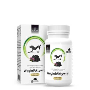 Węgiel aktywny dla psów i kotów Pokusa Green Line - 60 tabletek