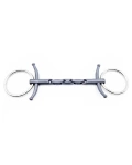 Wędzidło zwykłe z krótkimi wąsami FAGER Wilma Titanium - wielokrotnie łamane