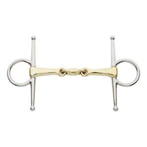 Wędzidło z wąsami Kavalkade KavalBits - podwójnie łamane