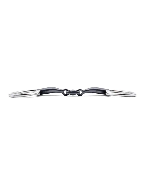 Wędzidło oliwkowe FAGER Vendela Titanium Bradoon - podwójnie łamane