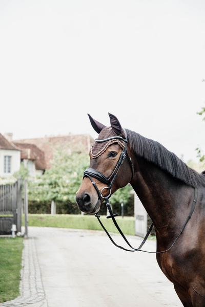 Nauszniki klasyczne Kentucky Horsewear Wellington Stone & Pearl