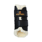 Ochraniacze ujeżdzeniowe z futrem na tylne nogi Kentucky Horsewear Turnout Boots Leather